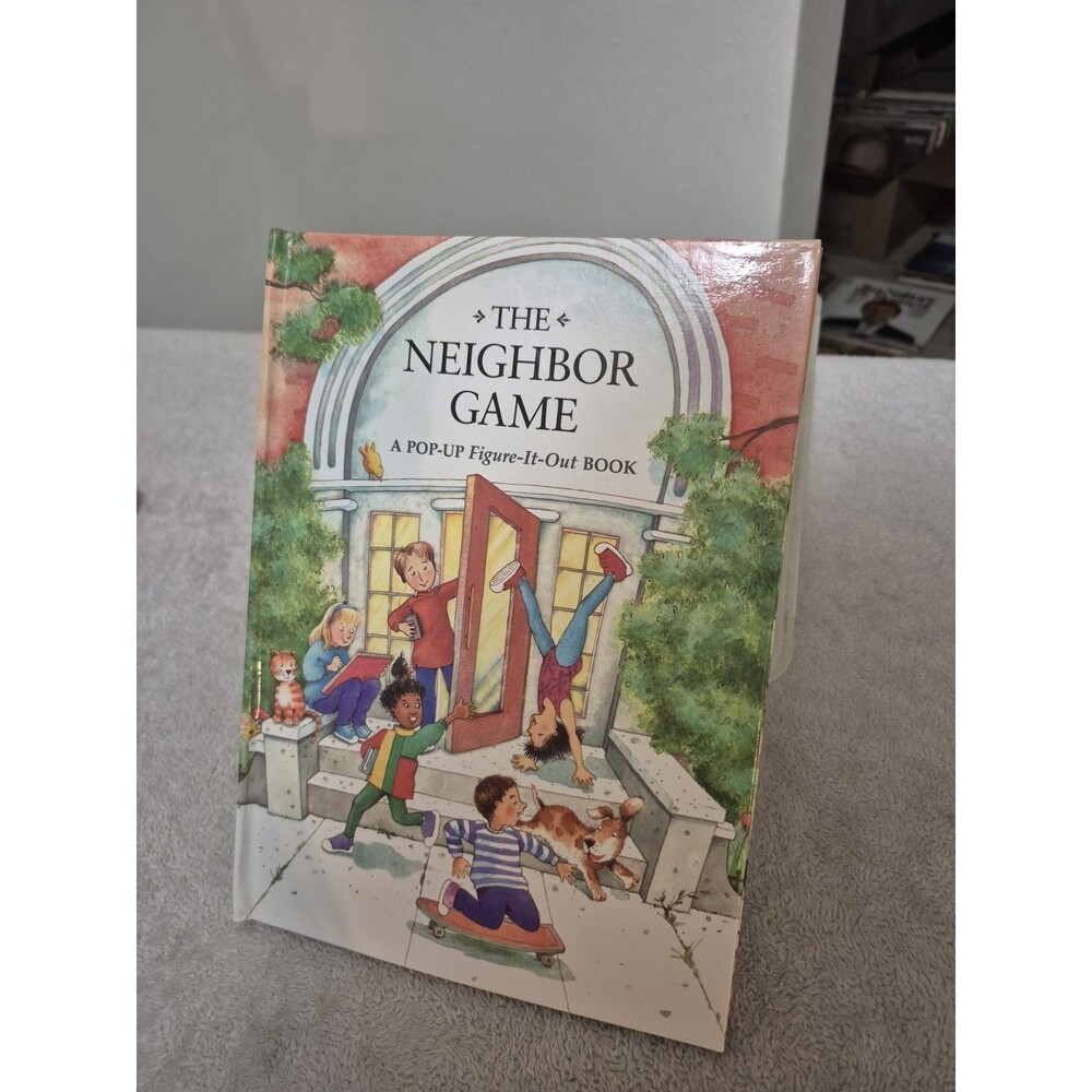 1994 The Neighbor Game Pop-Up Figure-It-Out Book Arnold Shapiro Complete
